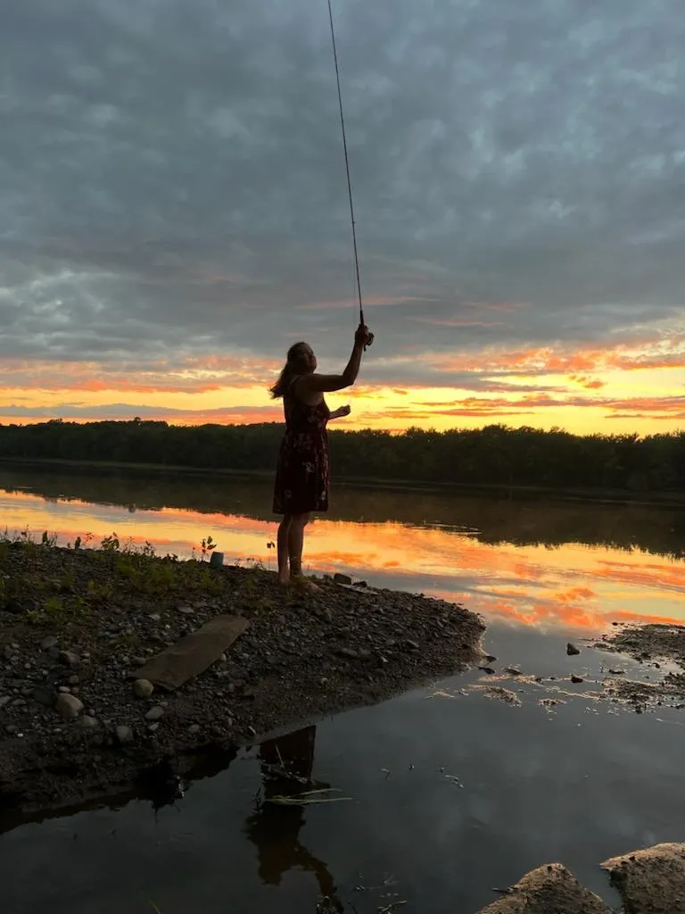 Guided ice fishing trip